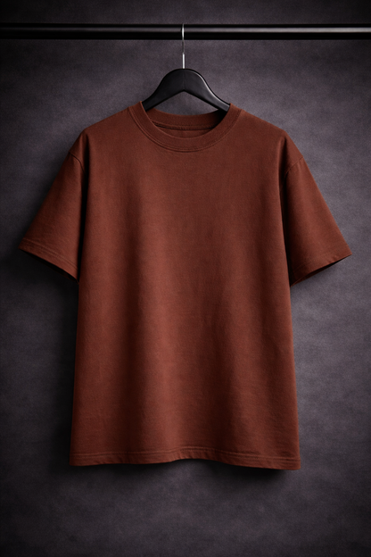 Tafree Essentials Oversized Unisex T-Shirt – Cocoa