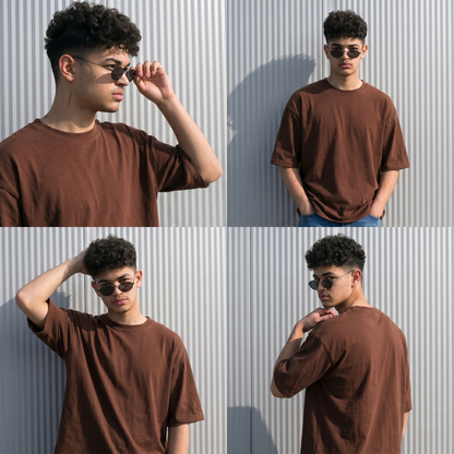 Tafree Essentials Oversized Unisex T-Shirt – Cocoa