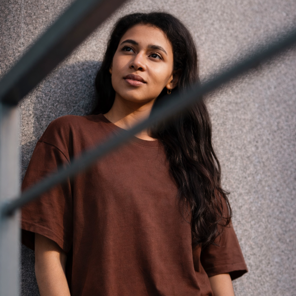 Tafree Essentials Oversized Unisex T-Shirt – Cocoa