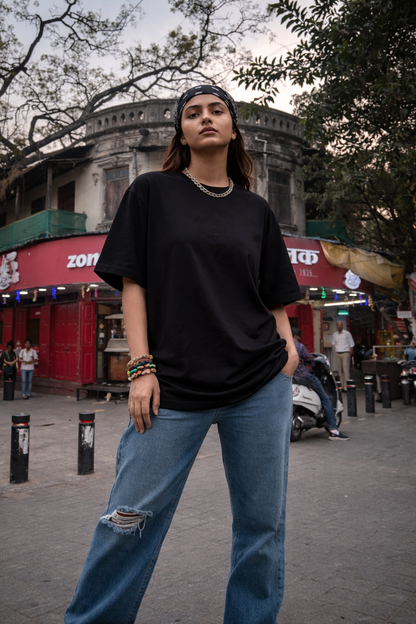 Tafree Essentials Oversized Unisex T-Shirt – Signature Black