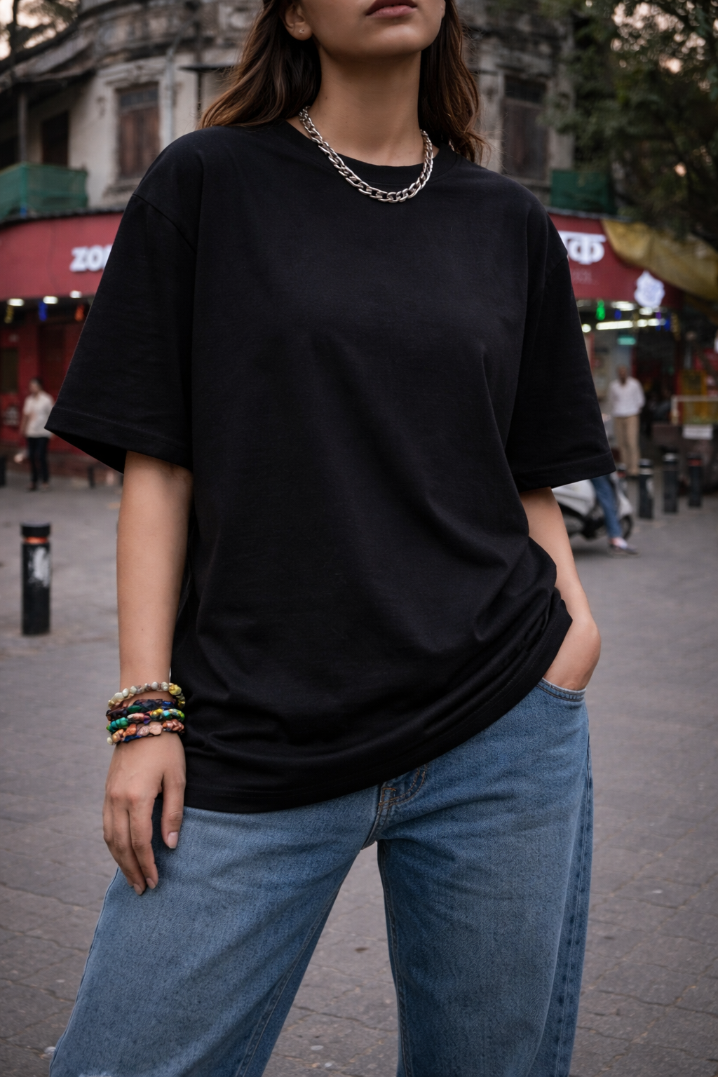Tafree Essentials Oversized Unisex T-Shirt – Signature Black