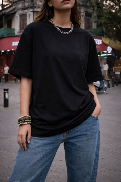 Tafree Essentials Oversized Unisex T-Shirt – Signature Black