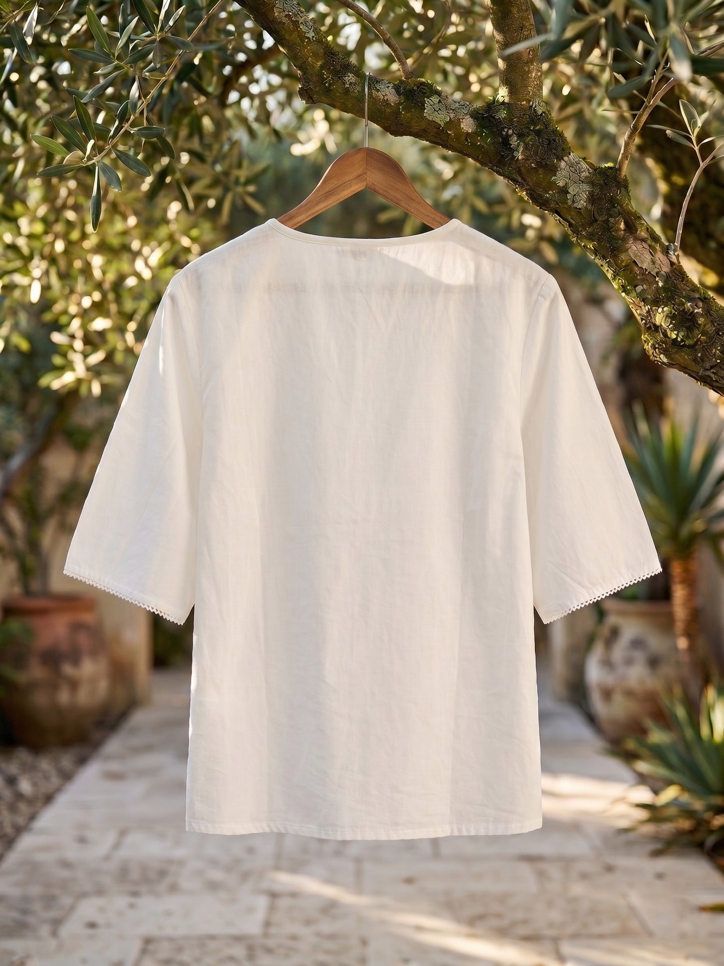 The Aura - Textured Cotton Top | Tafree Curated
